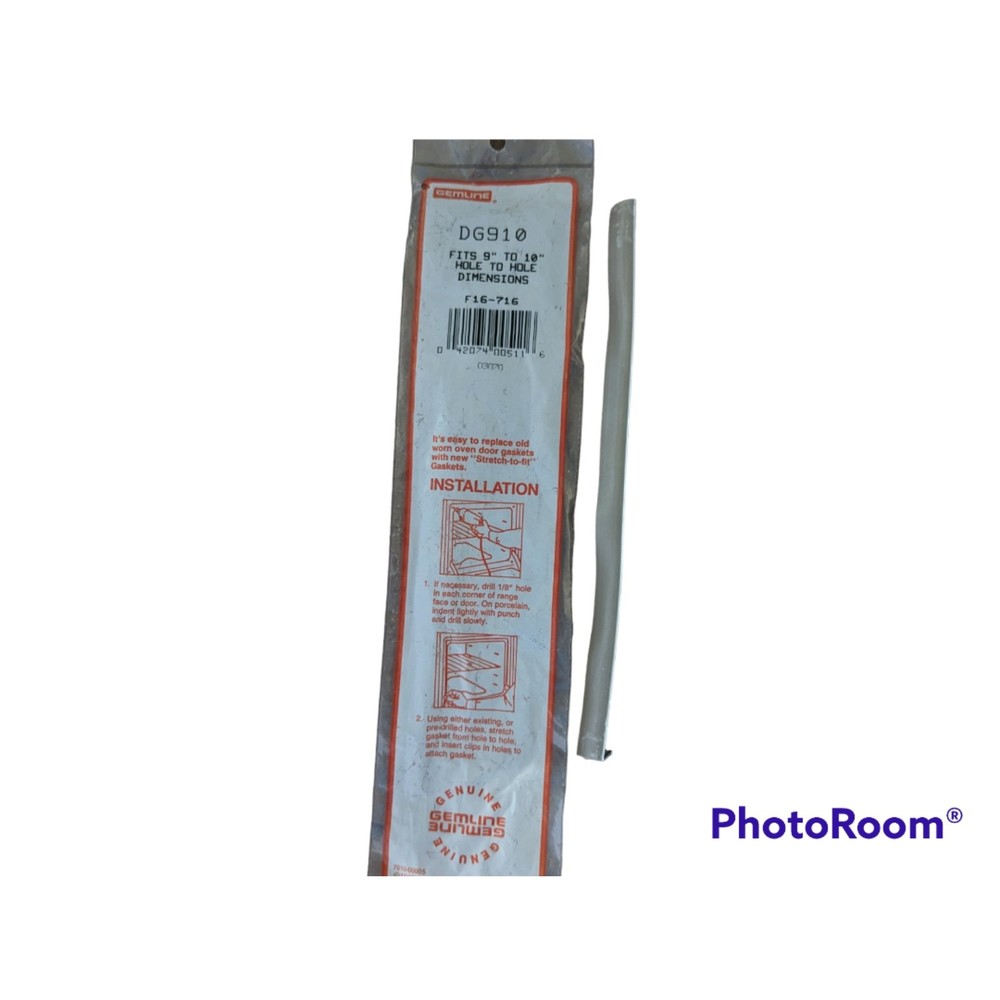 Gemline Universal Oven Door Gasket Range Stretches DG910 Gemline Side 9" X 10"